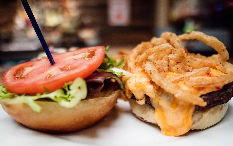 A proprietary blend of meats and ... (oops - proprietary, remember?) makes Bethany Blues' brisket burger stand out from all the rest. Those crispy onion frizzles don't hurt either. BOB YESBEK PHOTO